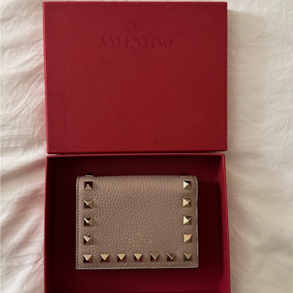 Valentino Studded Leather Wallet